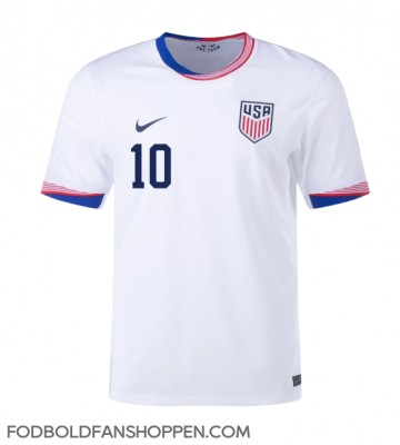 Forenede Stater Christian Pulisic #10 Hjemmebanetrøje Copa America 2024 Kortærmet